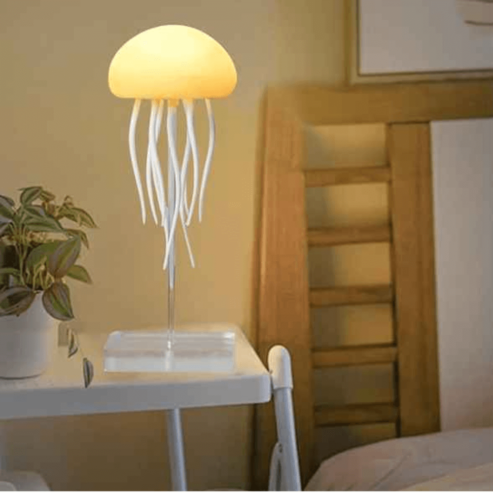 أباجورة قنديل البحر بإضاءة LED متعددة الألوان – تصميم فني عصري يضيء أجواءك بالهدوء والجمال